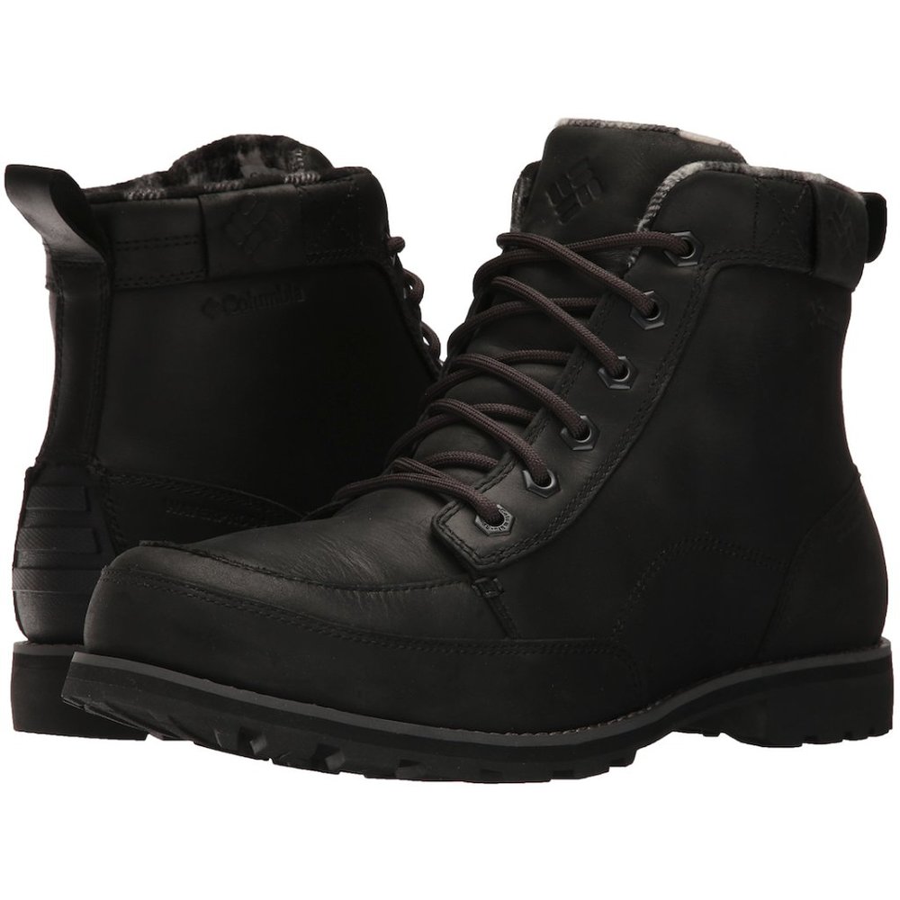 COLUMBIA Leather Chinook Waterproof Chukka Boot Sz 11.5 Black